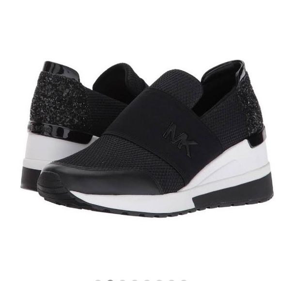 felix scuba and embossed leather sneaker